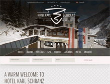 Tablet Screenshot of hotelkarlschranz.com